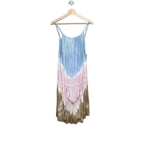 Venus NWT tie dyed tassle tie romper size 2X - Picture 1 of 11